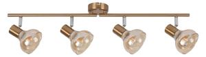 Rabalux 5550 - Точково осветително тяло HOLLY 4xE14/40W/230V златна