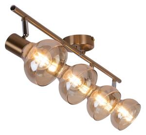 Rabalux 5550 - Точково осветително тяло HOLLY 4xE14/40W/230V златна