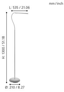 Eglo 96436 - LED Димируем лампион LAROA LED/4,5W/230V
