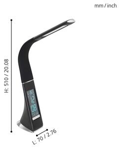 Eglo 97914 - Димируема LED Настолна лампа COGNOLI LED/3,2W/230V черна
