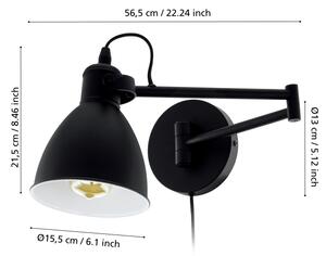 Eglo 97886 - Стенна лампа SAN PERI 1xE27/10W/230V