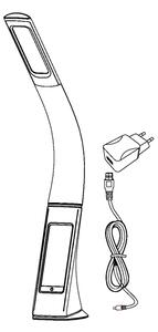 Eglo 97914 - Димируема LED Настолна лампа COGNOLI LED/3,2W/230V черна