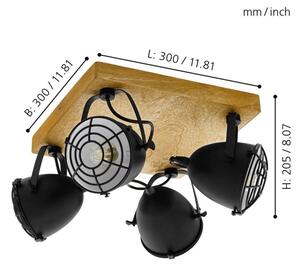 Eglo 49079 - Спот осветително тяло GATEBECK 4xE14/40W/230V