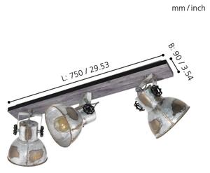 Eglo 49652 - Точково осветително тяло BARNSTAPLE 3xE27/40W/230V