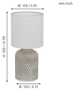 Eglo 97774 - Настолна лампа BELLARIVA 1xE14/40W/230V