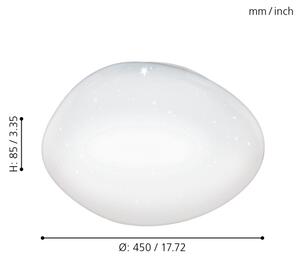 Eglo 97577 - LED димируемо таванно осветително тяло SILERAS LED/21W/230V Ø 45 см