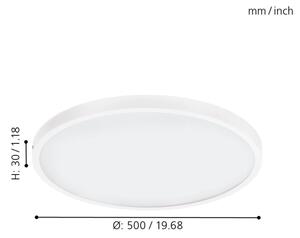 Eglo 97275 - Димируемо LED таванно осветително тяло FUEVA 1 LED/25W/230V