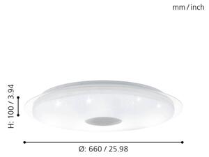 Eglo 97737 - LED Димируема лампа за таван LANCIANO LED/40W/230V
