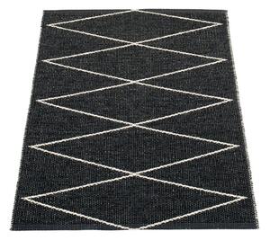 Черен килим за открито и закрито 70x100 cm Max Black – Pappelina