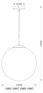 GLOBO 15857 - Пендел VARUS 1xE27/40W/230V