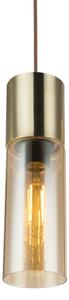 GLOBO 21000HM - Пендел ANNIKA 1xE27/25W/230V Ø 10,5 см месинг