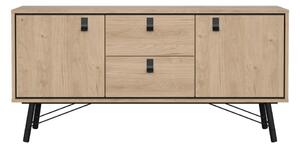 Скрин от дъбов декор в естествен цвят 150x72x40 cm Ry – Tvilum