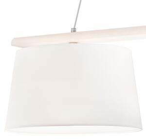Полилей на кабел AIDA 2xE27/60W/230V pr. 35 cm дъб/бяло