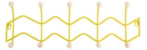 Жълта метална стенна закачалка 61 cm Zig Zag – PT LIVING