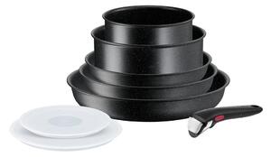 Алуминиев комплект съдове 8 бр. INGENIO Black stone L3998802 – Tefal