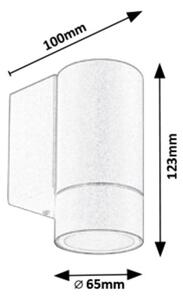 Rabalux 8118 - Екстериорна Стенна лампа PHOENIX 1xGU10/10W/230V IP54 сива
