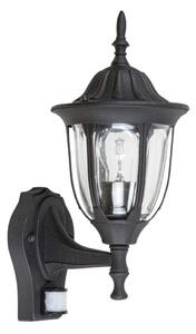 Rabalux 7837 - Екстериорен аплик със сензор MILANO 1xE27/60W/230V IP43 черен