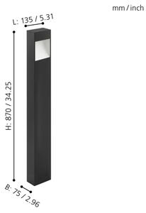 Eglo 98097 - LED Екстериорна лампа MANFRIA LED/10W/230V IP44
