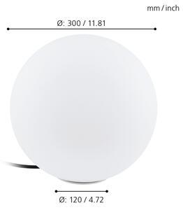 Eglo 98101 - Екстериорна Стояща лампа MONTEROLO 1xE27/40W/230V IP65 ø300