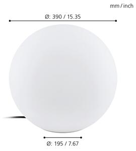 Eglo 98102 - Екстериорна Стояща лампа MONTEROLO 1xE27/40W/230V IP65 ø390