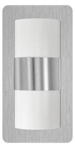 Eglo 98085 - Външна стенна лампа CISTIERNA 2xE27/10W/230V матен хром IP44