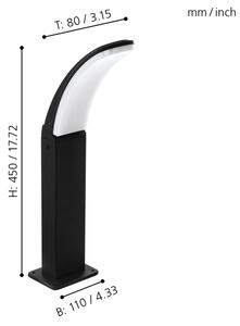 Eglo 98151 - Външна LED лампа FIUMICINO LED/11W/230V IP44