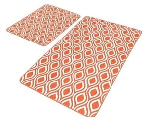 Оранжеви кадифени килими за баня в комплект от 2 бр. 60x100 cm – Mila Home