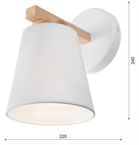 Стенно осветително тяло ELLIE 1xE27/60W/230V бяло