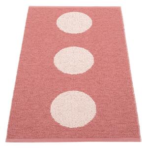 Светлочервен килим за открито и закрито 70x120 cm Vera Pop Blush – Pappelina