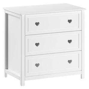 Бял детски скрин 90x89x57 cm Amori – Vipack