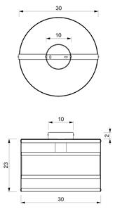 Таванна лампа RIM 1xE27/60W/230V