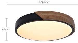 Brilagi - LED Плафониера PILANA LED/24W/230V дъб Ø 30 см