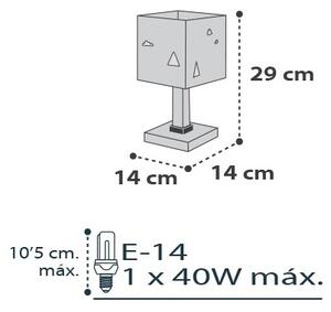 Dalber D-73241 - Детска лампа HELLO LITTLE 1xE14/40W/230V
