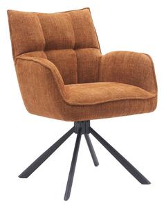 Оранжеви тапицирани трапезни столове в комплект 2 бр. Marilla – Unique Furniture