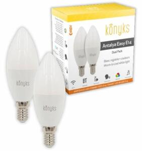 LED крушка за лампа тип свещ Konyks e14 Бял