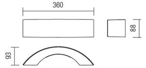 Redo 9903 - LED Екстериорна Стенна лампа ECLIPSE 3xLED/3W/230V IP54