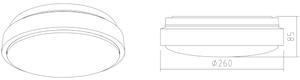 APLED - LED Плафониера LENS PP TRICOLOR LED/12W/230V IP41 825lm