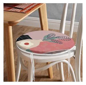 Възглавница за стол ø 42 cm Illustrated Flower – Mila Home