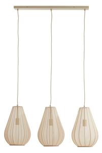Бежово висящо осветително тяло с текстилен абажур Itela – Light & Living