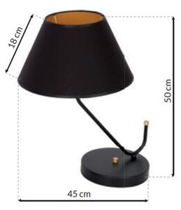 Настолна лампа VICTORIA 1xE27/60W/230V черна