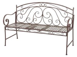 Кафява метална градинска пейка Saket – Garden Pleasure
