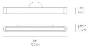 Artemide AR 1917020A - LED стенен аплик TALO 120 LED/51W/230V