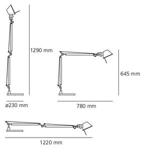 Artemide AR A004430+AR A005330 KOMPLET - Настолна лампа 1xE27/70W/230V
