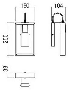 Redo 01-1663 - Аплик TIMBER 1xE27/42W/230V