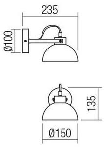 Redo 04-510 - Детскo Стенна лампа EOLO 1xE27/42W/230V