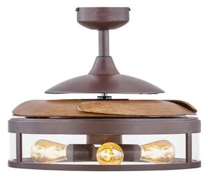 FANAWAY 212925 - LED таванен вентилатор CLASSIC 3xE27/4W/230V кафяв + DO
