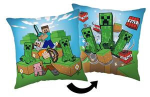 Детска възглавница 40x40 cm Minecraft "Creeper Rush" – Jerry Fabrics
