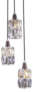 Globo 15761-3 - Кристален Полилей на верижка WOLLI 3xE14/40W/230V