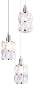 Globo 15760-3 - Кристален Полилей на верижка WOLLI 3xE14/40W/230V