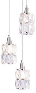Globo 15760-3 - Кристален Полилей на верижка WOLLI 3xE14/40W/230V
